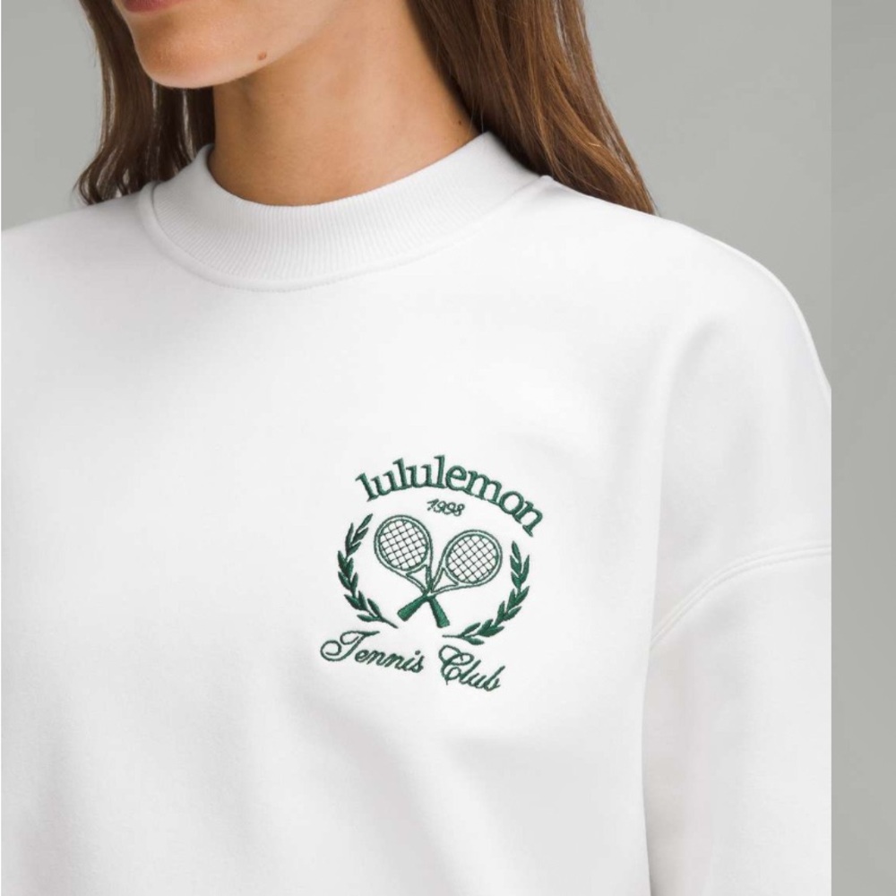 Lululemon White Tennis Club Pullover